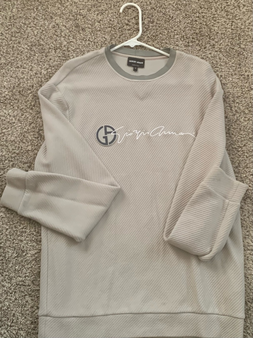 Giorgio Armani mens ribbed sweater